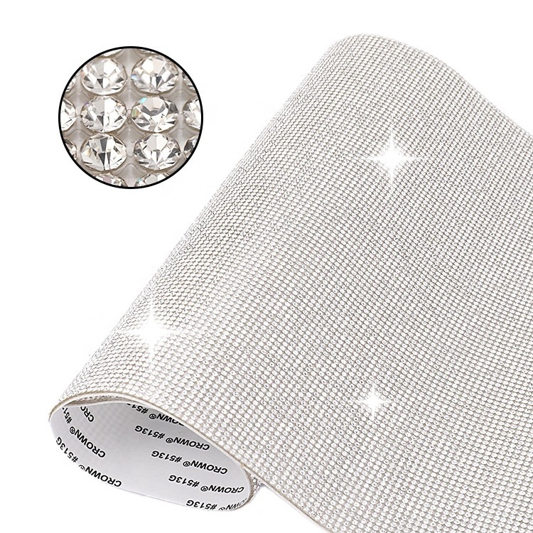 High quality rhinestone sticker sheet adhesive for fabric