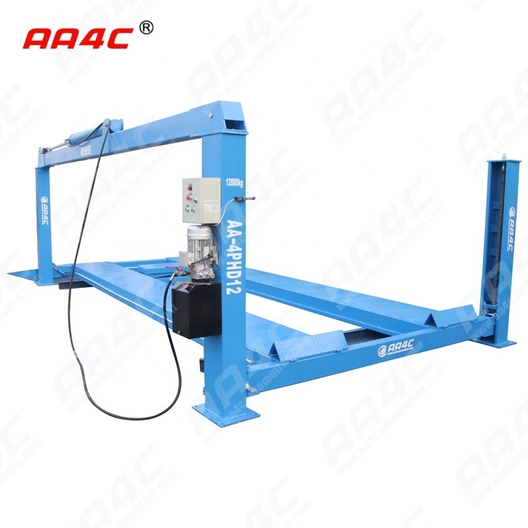 AA4C 8T 10T 12T heavy duty vehicle lift 4 column car elevator bus truck lift auto lift ,bus hoist  vehicle parking system