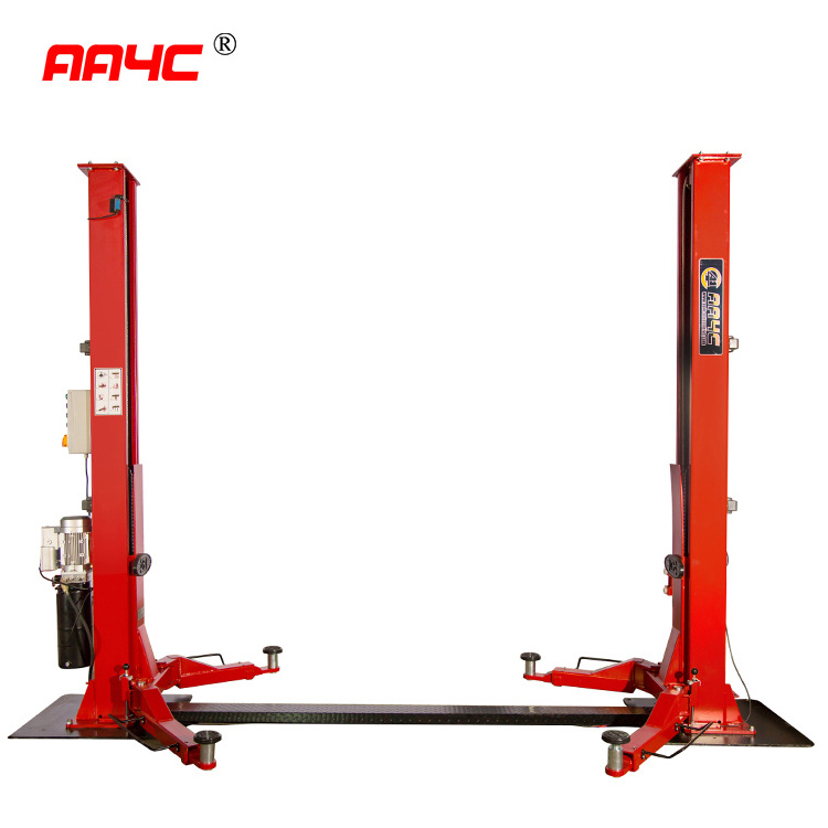 AA4C 4.0T electrical released  automatic unlock floorplate 2 post car lift auto hoist vehicle lift AA-2PFP40E