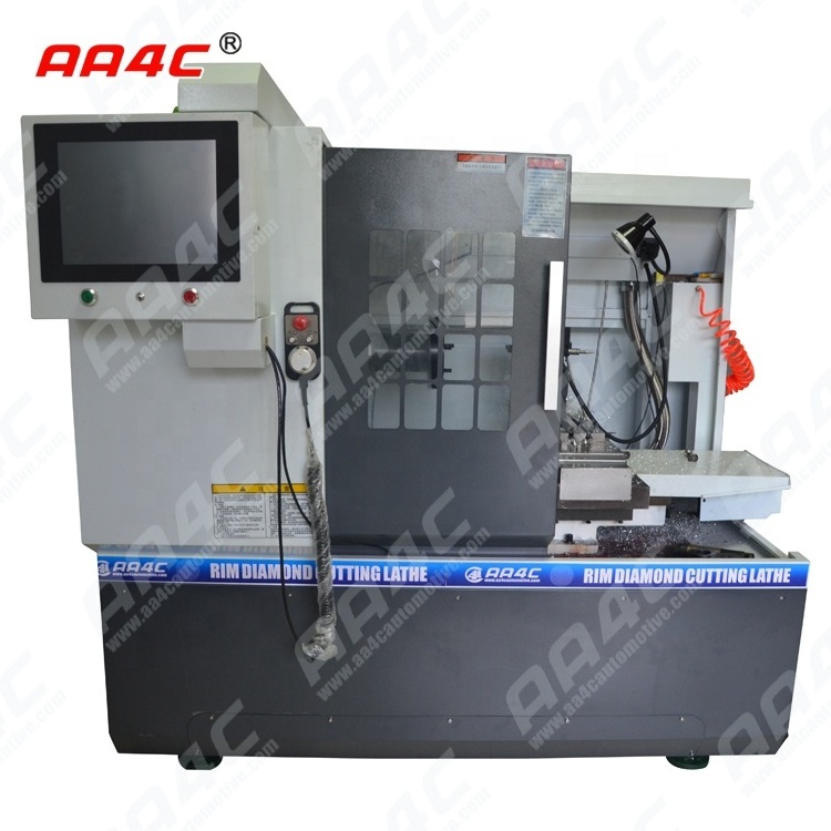 AA4C Automatic Car Alloy Wheel Rim Diamond Cutting machine Rim Refurbish CNC lathe wheel straightening repair machine AA-RDCM825