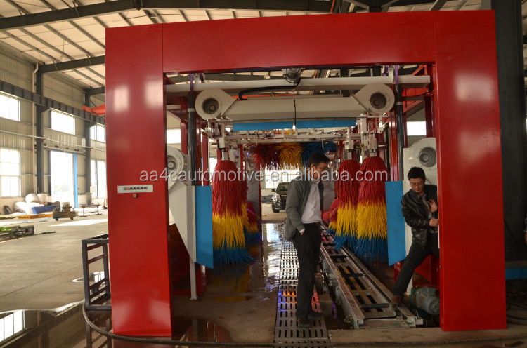 AA4C  tunnel car washing machine  9 brushes automatic car washing machine brushes car washing machine