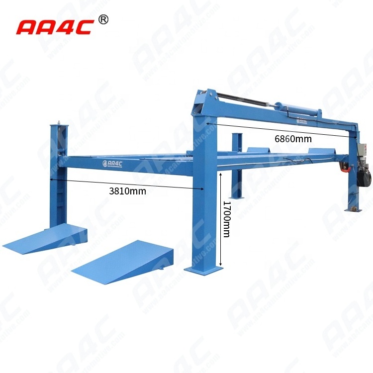 AA4C 8T 10T 12T heavy duty vehicle lift 4 column car elevator bus truck lift auto lift ,bus hoist  vehicle parking system