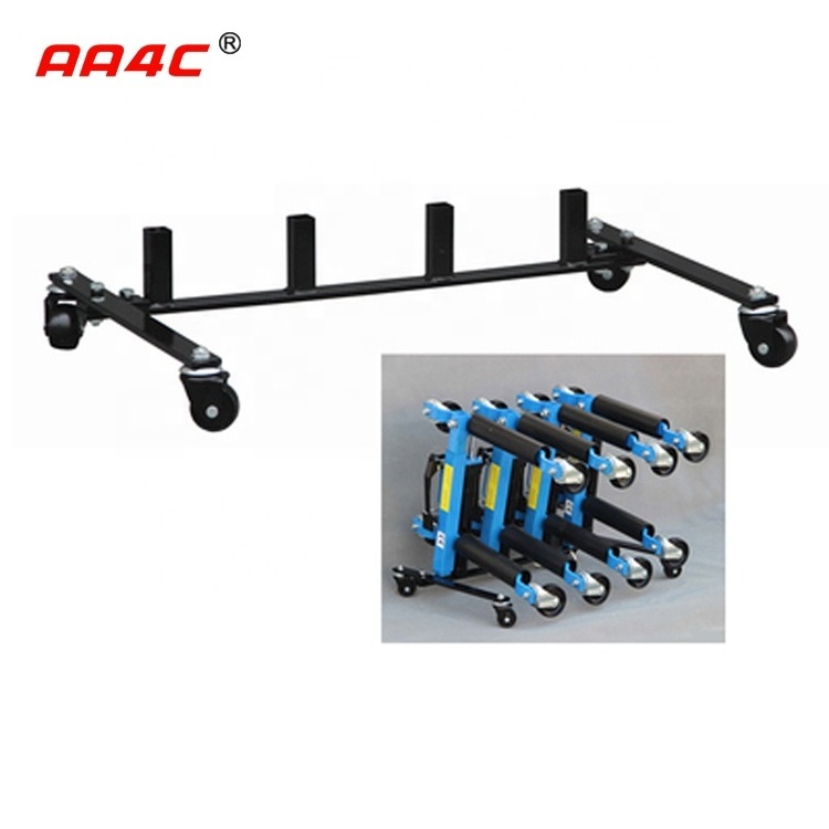 AA4C 9 inches  mechanical Car Go Jack Car Dolly Car Wheel Moving Dolly Vehicle Positioning Jack 4 wheels dolly