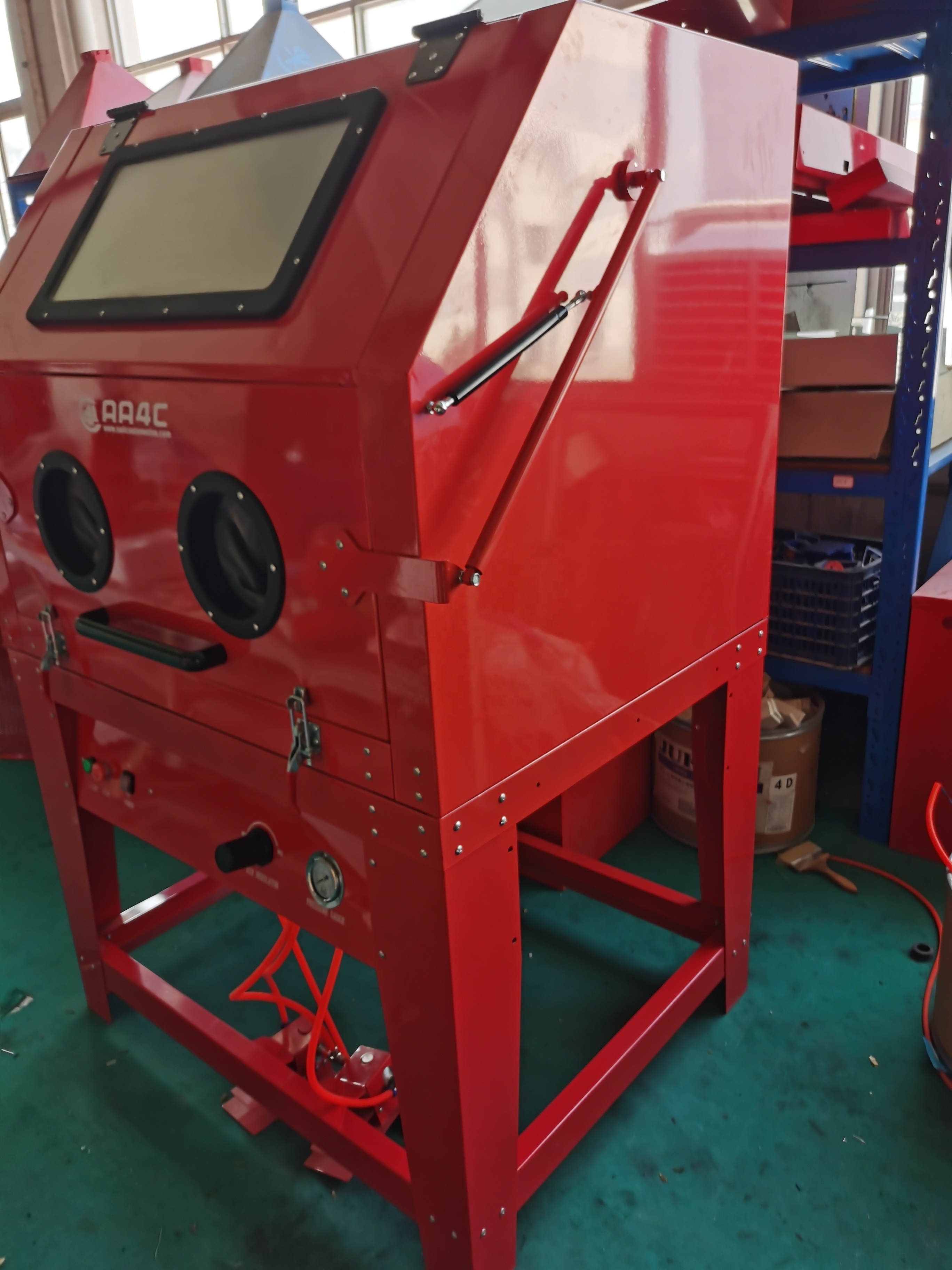 AA4C  1000L sandblast cabinet  sand blasting cabinet  sand blasting machine  AA-SBC1000