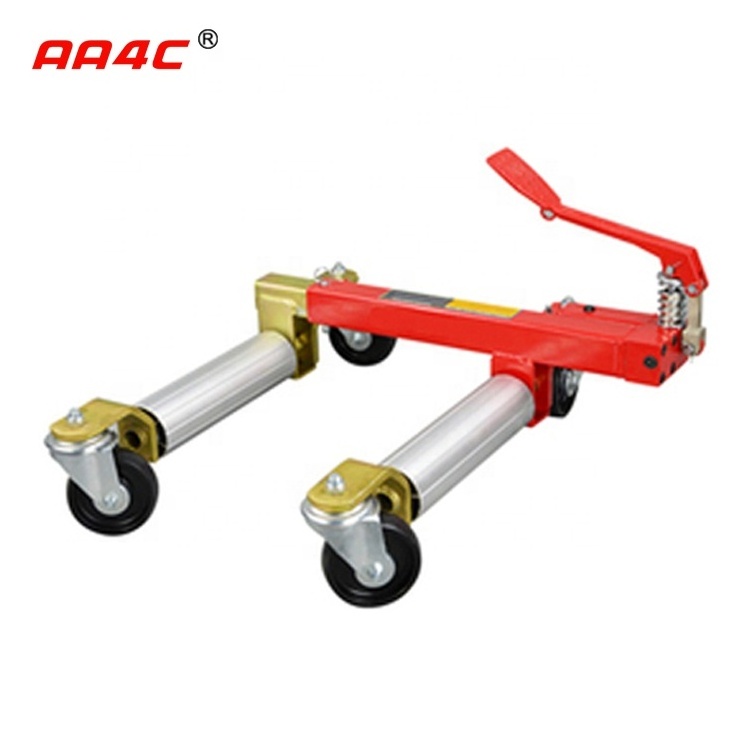 AA4C 9 inches  mechanical Car Go Jack Car Dolly Car Wheel Moving Dolly Vehicle Positioning Jack 4 wheels dolly