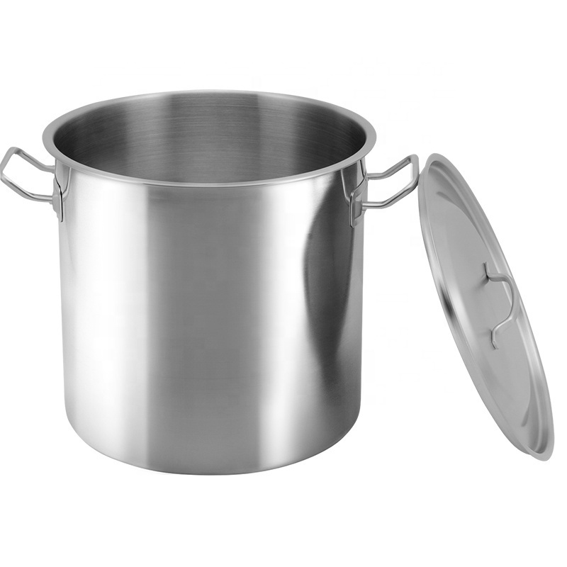 Stainless steel stock pot 26/28/30/32/36/40cm big stockpot commercial  kitchen cooking pots cookware 304 stock pots