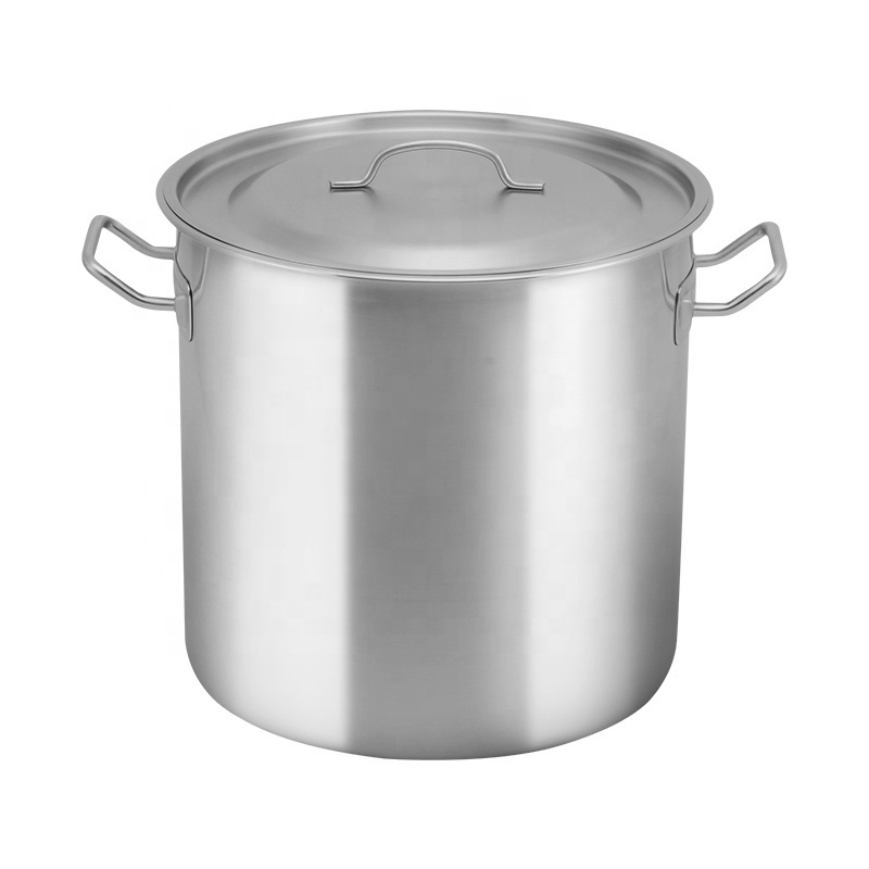 Stainless steel stock pot 26/28/30/32/36/40cm big stockpot commercial  kitchen cooking pots cookware 304 stock pots