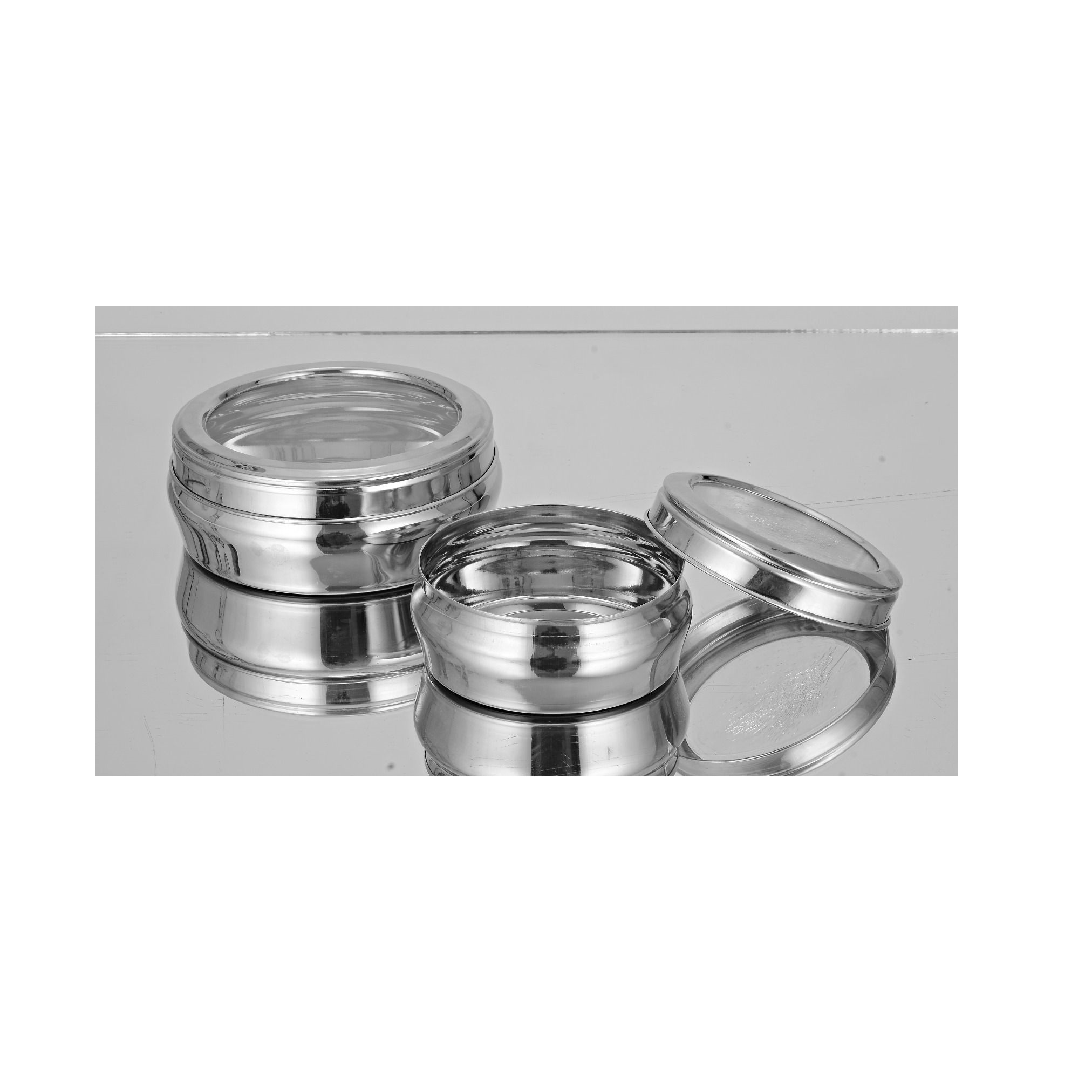 Dry Fruit Box Canisters Stainless Steel Kitchen Storage Tea Coffee Sugar Salt Storage Decorative  Canister Storage Canister