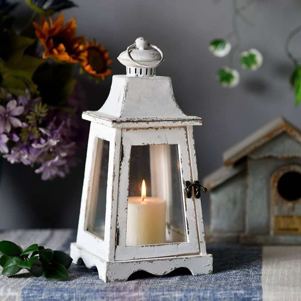 Pendant Decoration of Lanterns White Metal Decor wholesale cheapest iron Wood Brass small lantern decoration candle tealight