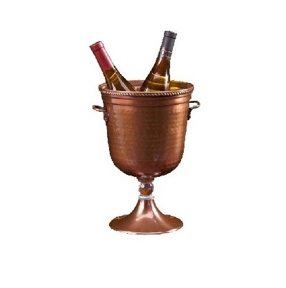 High Quality Copper Wine Bottle Cooler Champagne Wine Chiller  Ice Bucket and Wine Tubs For Bar and Night Clubs