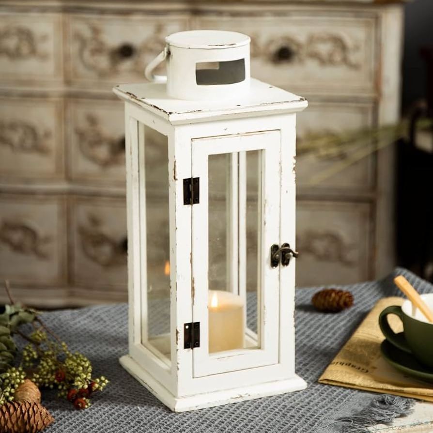 Pendant Decoration of Lanterns White Metal Decor wholesale cheapest iron Wood Brass small lantern decoration candle tealight