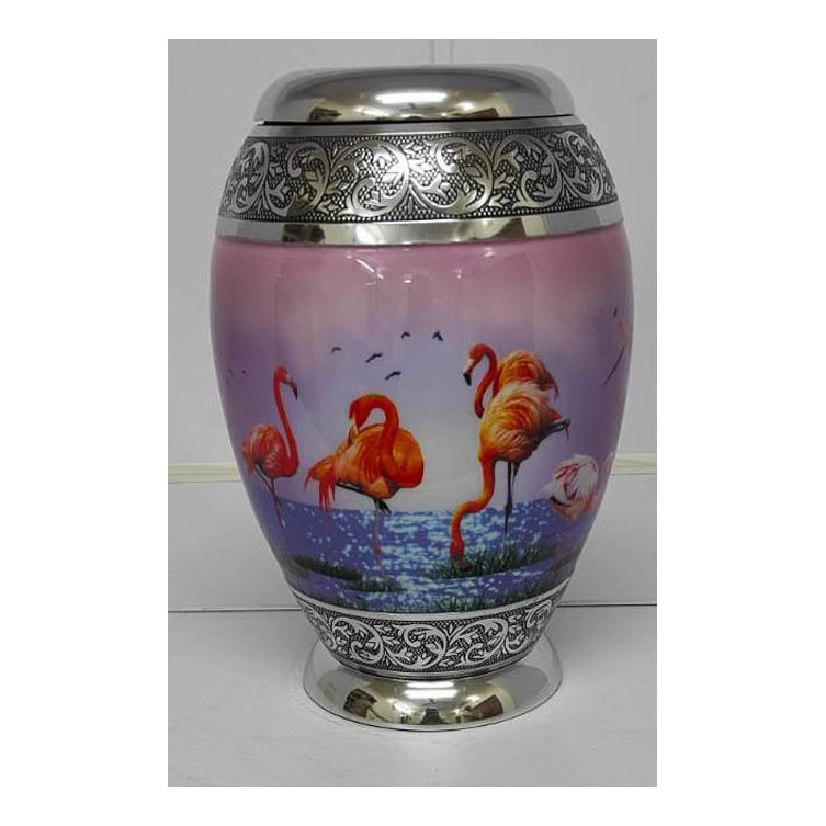 Premium Modern Japanese Small Metal Aluminum Cremation Urns for Human Ashes Available at Reasonable Price