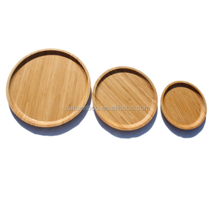 Lazy Susan Chip and Dip Set Rotating Bamboo Tray