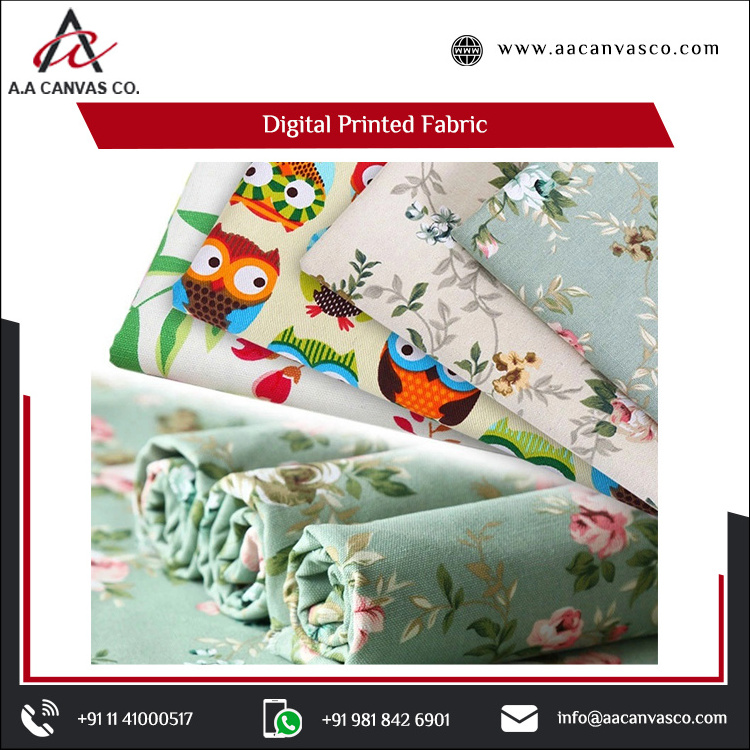 Environment Friendly Organic GOTS Certified 100% Soft Digital Printing Cotton Calico Fabric Cut Pieces for Curtain