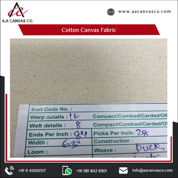 2021 Hot Selling Original Cotton Canvas Home Textile Fabric at Wholesale Price