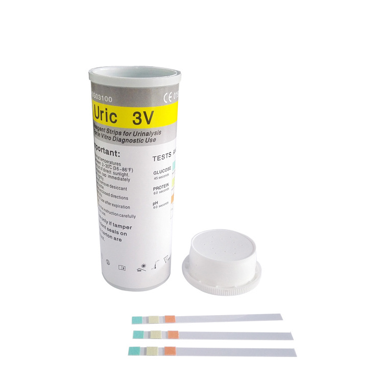 Medical instrument uric 3v urine test strips urine reagent test strips