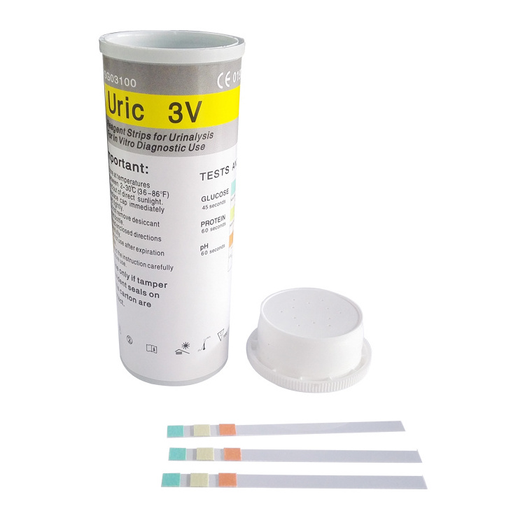 Medical instrument uric 3v urine test strips urine reagent test strips