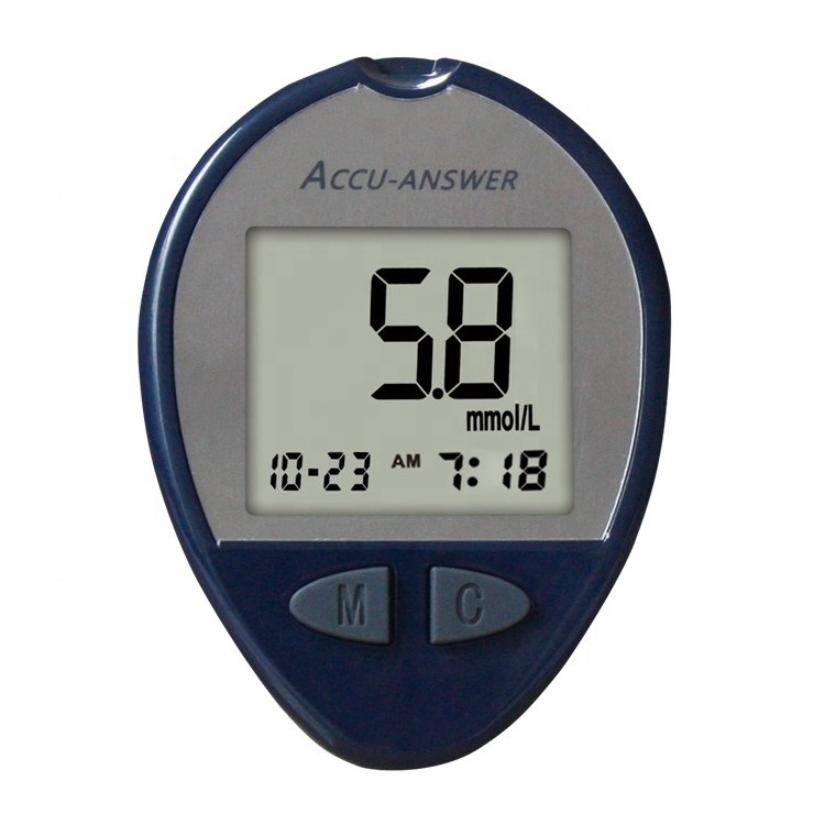 Accu Answer Wireless Medical Blood Sugar Monitor Digital Smart Glucometro Glucometer Blood Glucose Meter with Diabetes Test