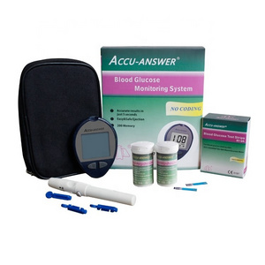 Accu Answer Wireless Medical Blood Sugar Monitor Digital Smart Glucometro Glucometer Blood Glucose Meter with Diabetes Test