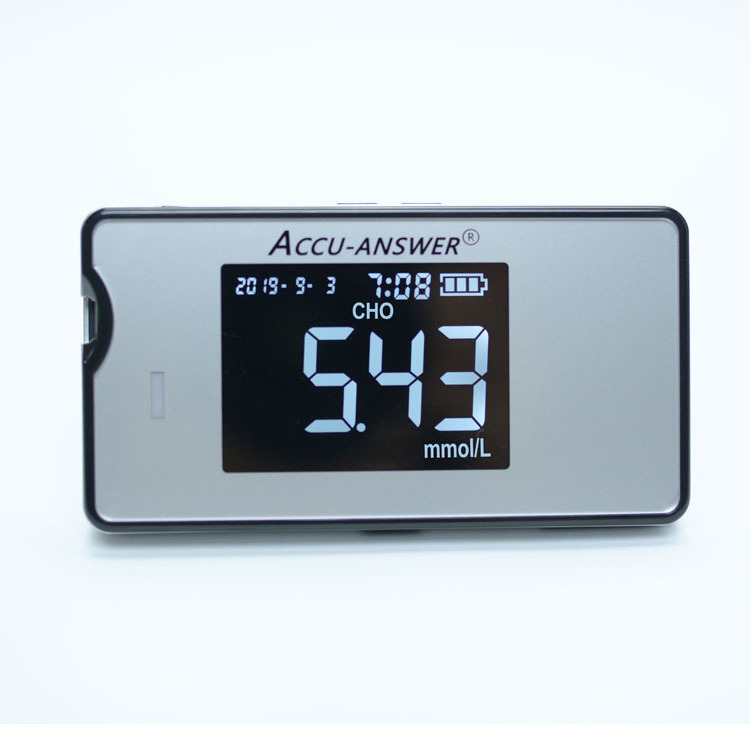 ACCU ANSWER medical supplies 4 in 1 Glucose Meter Uric Acid Hemoglobin Cholesterol Tester Blood Sugar Testing Equipment