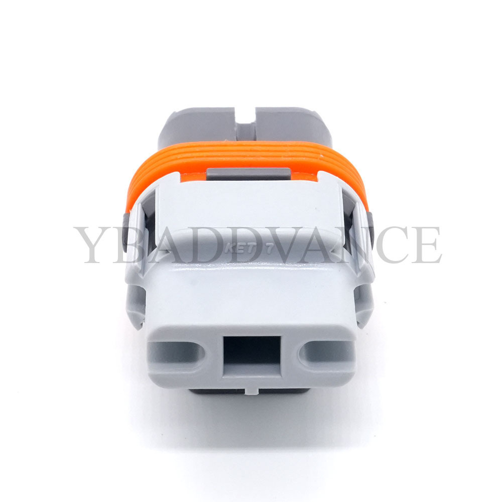 MG653426-4 KET Female Sealed Grey Lighting Car Headlight Socket 2 Pin Wire Plug Connector