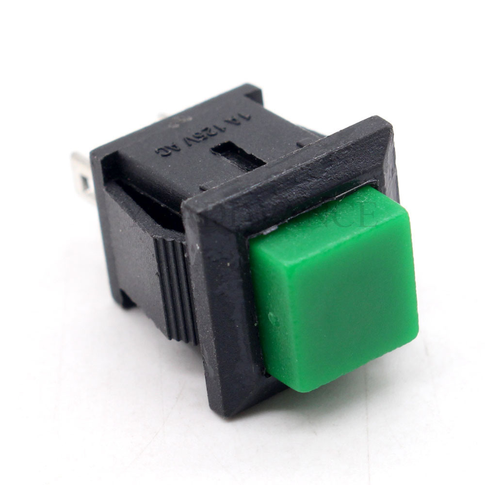 DS-430 2 Pin Green Non Self-lock/Momen Push Button Switches Car 1A/125VAC ON-OFF