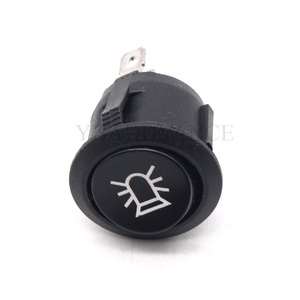 12V 20A Car Truck Led Light Illuminated MINI Round On Off On Rocker Switch