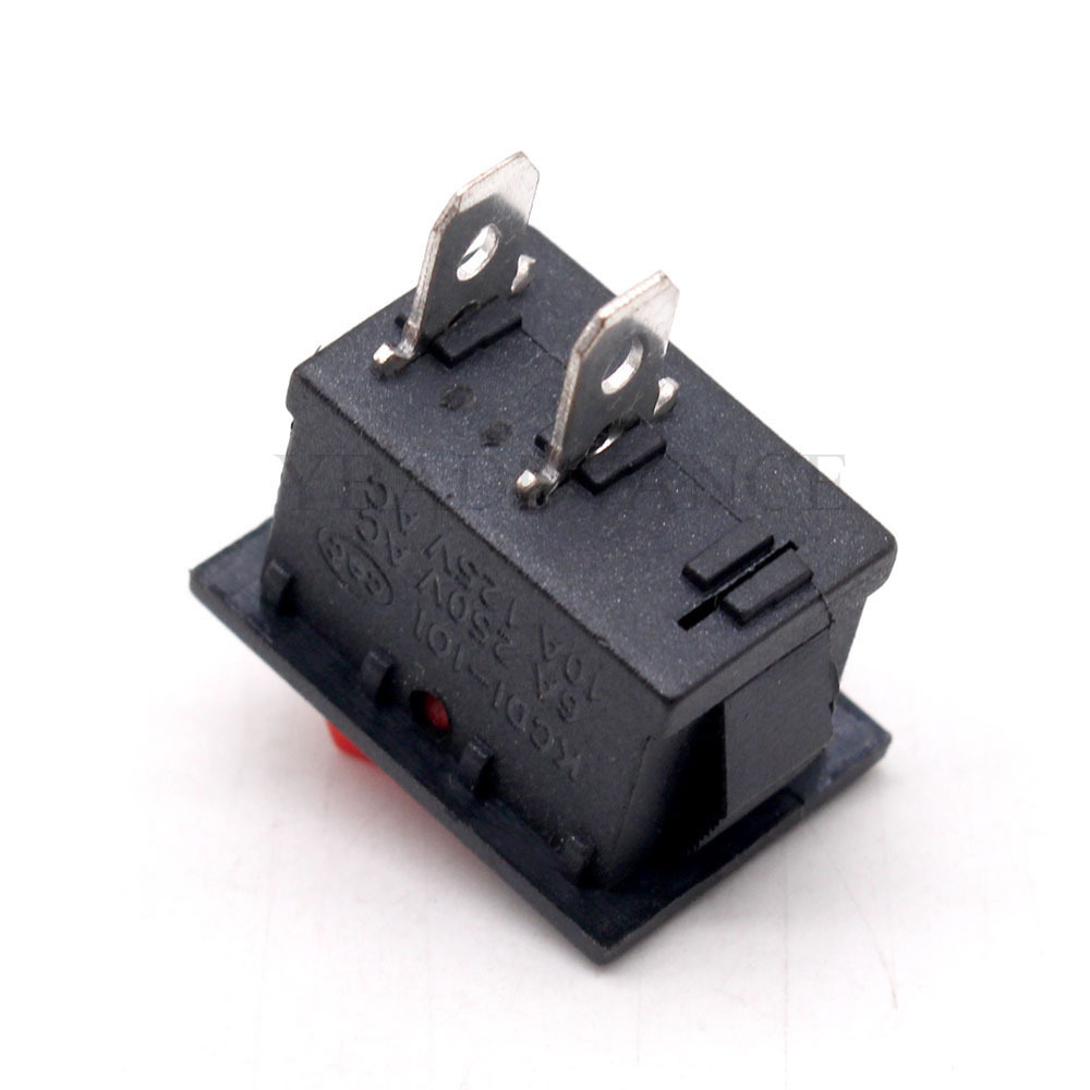 2 Pin AC 6A/250V 10A/125V KCD1 Rocker Switch ON-OFF Boat LED Light Switch