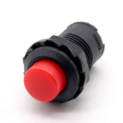 3A 125V AC 1.5A 250V AC Operation Push Button Round Red Micro Waterproof Momentary Switches