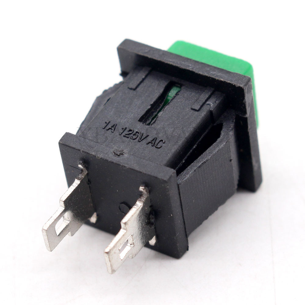 DS-430 2 Pin Green Non Self-lock/Momen Push Button Switches Car 1A/125VAC ON-OFF