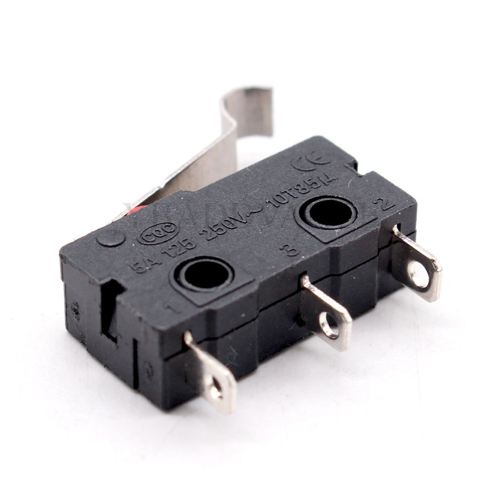 SPDT 4 Position 5A 125 250V ON OFF Copper Roller Long Lever Type Micro Switch