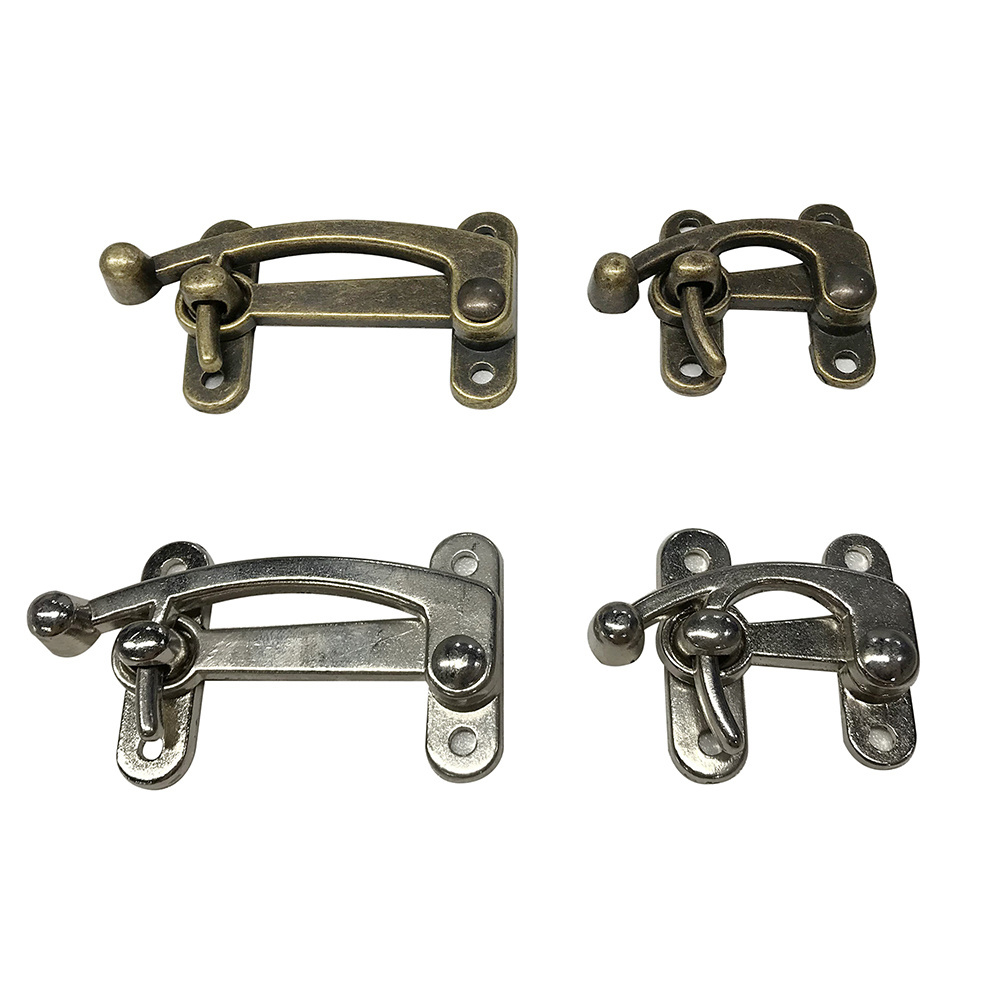 Silver Anti-Theft Latch Buckle Zinc Alloy Safety Buckle Door Lock Buckle