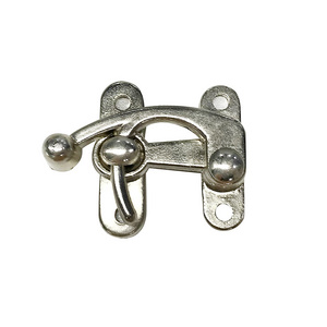 Silver Anti-Theft Latch Buckle Zinc Alloy Safety Buckle Door Lock Buckle