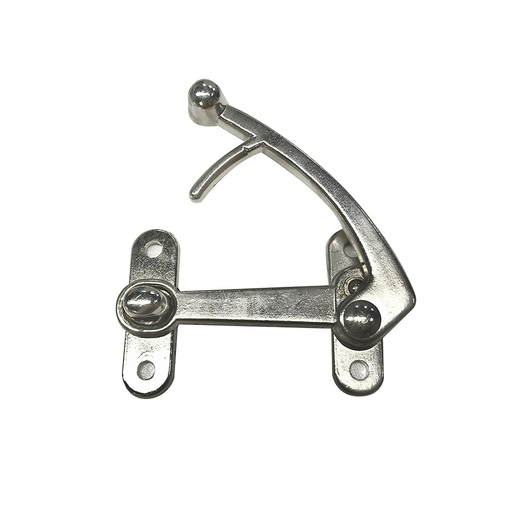 Silver Anti-Theft Latch Buckle Zinc Alloy Safety Buckle Door Lock Buckle