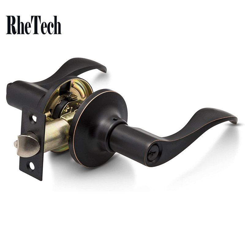 Heavy Duty Lever Style Door Lever Lock Opening Doors Oil Rubbed Bronze Finish Commercial Privacy Passage Door Lever Lock