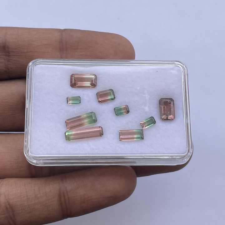 Natural Watermelon Bi-Color Tourmaline Stone Fancy Shape Cut Loose Gemstone for Jewelry Making from Supplier Shop Online