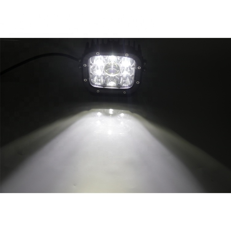 65W 7000lm Auto Automotive LED Spotlight Beam Lights Long rang White Amber 5 inch fog lights LED Driving light