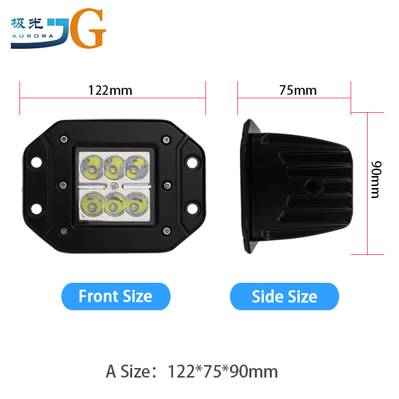 2020 New Waterproof Spot LED Machine Flush Mounting 18W LED Work Light