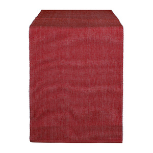 100% Cotton Dinning  RIB Table Runner - RED