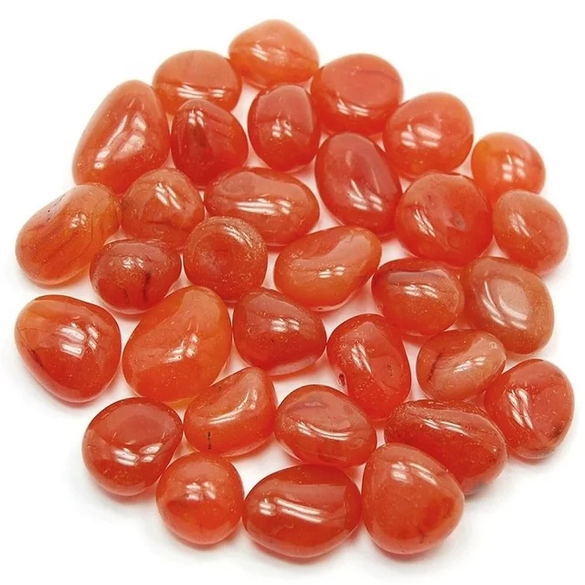 Crystal Tumbled Stones  Wholesale Bulk Natural Polished Red carnelian Crystal agate Gemstone Tumbled Stone Wholesale Tumble