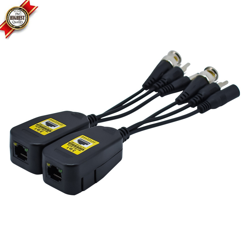 8mp Video Balun Video Balun Ground Loop Isolator Passive HD BNC Transceiver Transmitter video isolator balun