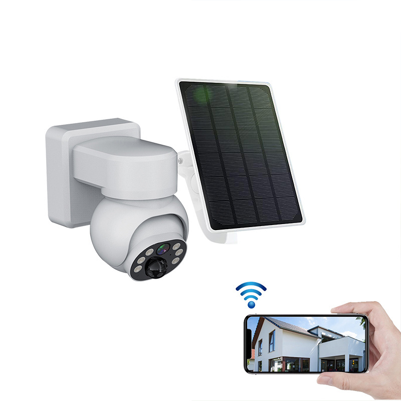 2MP Outdoor Wireless WiFi Solar Battery Power IP Surveillance Home Cameras 1080p HD Ip CCTV Security TUYA WIFI  Camera