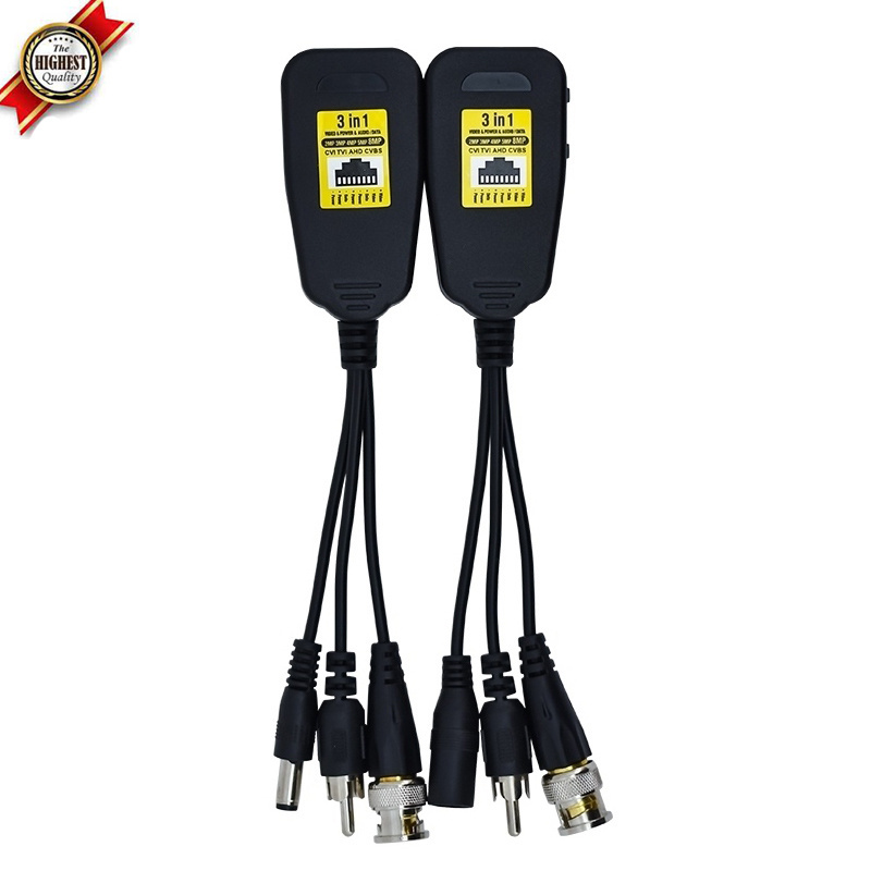 8mp Video Balun Video Balun Ground Loop Isolator Passive HD BNC Transceiver Transmitter video isolator balun