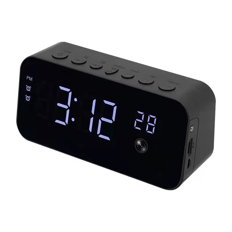 2MP Tuya WIFI security ip camera Wireless 18650 Battery Powered WIFI surveillance Camera Mini WIFI Clock Camera