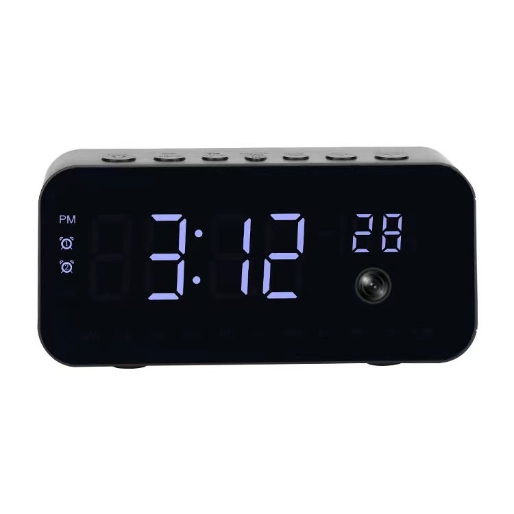 2MP Tuya WIFI security ip camera Wireless 18650 Battery Powered WIFI surveillance Camera Mini WIFI Clock Camera