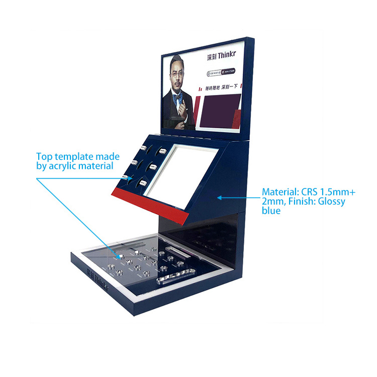 APEX Led Metal Merchandise Instore Display For Pod Device Cartridge