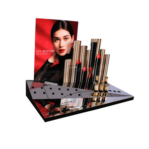 APEX Acrylic Cosmetics Display Racks Fashion Makeup Counter Display Case Trend Lipsticks Display Cabinet