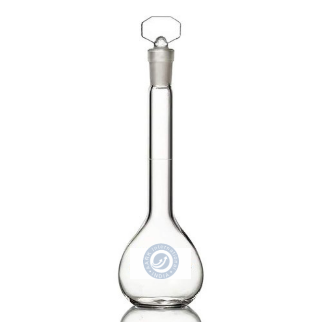 High Quality Borosilicate Glass Volumetric Flasks Various Capacities with I/C Glass Stopper (1ml to 2000ml) for Laboratory