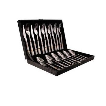 Handmade Cutlery set for wedding business gift flatware Sets Clear Acrylic Handle Stainless Steel in wholesale price