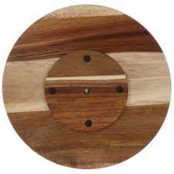 Lazy Susan Turntable Wood, Tomasa Round Rotating Turntable Spice Organizer, Organization for Cabinets